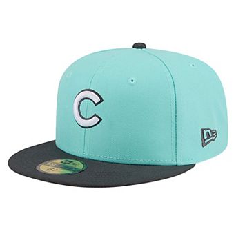 Men's New Era Turquoise/Charcoal Chicago Cubs Two-Tone Color Pack 59FIFTY Fitted Hat