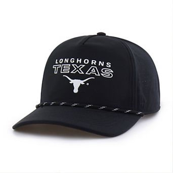 Men's '47 Black Texas Longhorns Forward Vent Hitch Rope Adjustable Hat