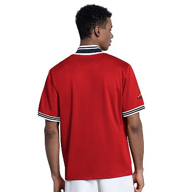 Men's Starter Red St. Louis Cardinals Button-Up Short Sleeve Jacket