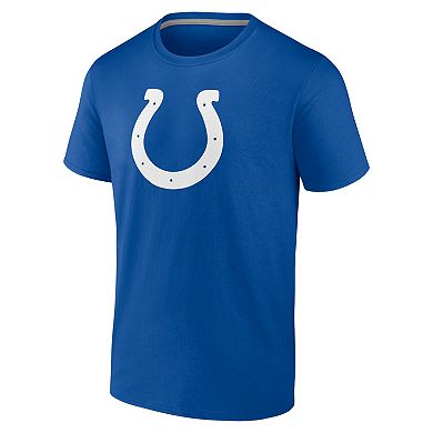 Men's Logo Athletic Royal Indianapolis Colts Primary Logo T-Shirt