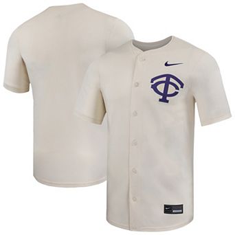 Men's Nike Natural TCU Horned Frogs Limited Baseball Jersey