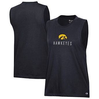 Women's Champion Black Iowa Hawkeyes Lifestyle Tank Top