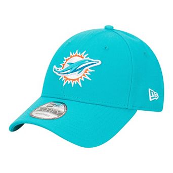 Men's New Era Aqua Miami Dolphins Core Team 9FORTY Adjustable Hat