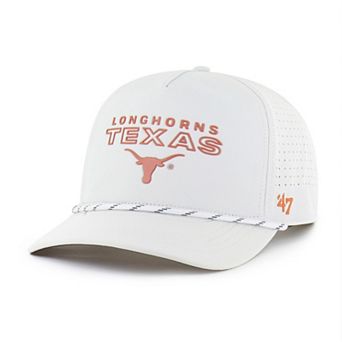 Men's '47 White Texas Longhorns Forward Vent Hitch Rope Adjustable Hat