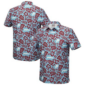 Men's Reyn Spooner Light Blue Philadelphia Phillies Big & Tall Cooperstown Collection PUA Performance Polo