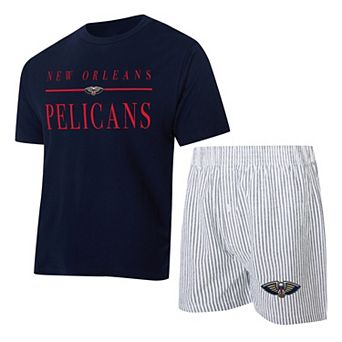 Women's Concepts Sport Navy/White New Orleans Pelicans Copeland T-Shirt & Shorts Sleep Set