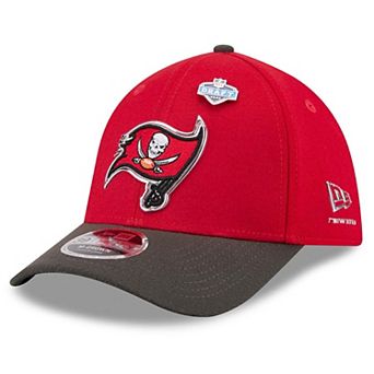 Men's New Era Red/Pewter Tampa Bay Buccaneers 2026 NFL Draft 39THIRTY M-Crown Flex Hat