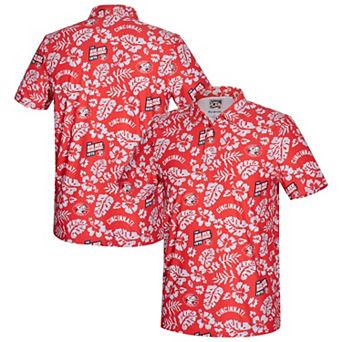 Men's Reyn Spooner Red Cincinnati Reds Big & Tall Cooperstown Collection PUA Performance Polo