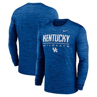 Men's Nike Royal Kentucky Wildcats Sideline Velocity Dri-FIT Long Sleeve T-Shirt