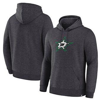 Men's Fanatics Heather Charcoal Dallas Stars Essential Hoodie