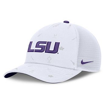 Unisex Nike White LSU Tigers Country Club Golfin' Rise Trucker Adjustable Hat