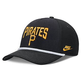 Men's Nike Black Pittsburgh Pirates Cooperstown Rise Adjustable Hat
