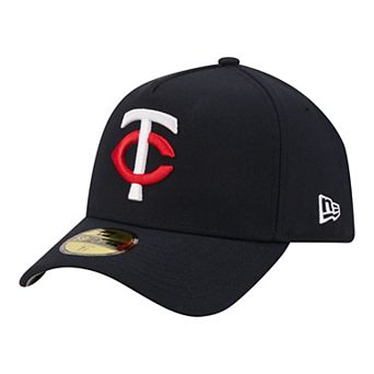 Men's New Era Navy Minnesota Twins A-Frame 59FORTY Fitted Hat