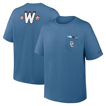 Men's Nike Blue Washington Nationals City Connect Max90 Pocket T-Shirt