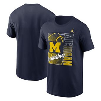 Men's Nike Navy Michigan Wolverines Basketball Refresh T-Shirt