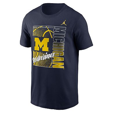 Men's Nike Navy Michigan Wolverines Basketball Refresh T-Shirt