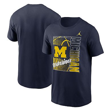 Men's Nike Navy Michigan Wolverines Basketball Refresh T-Shirt
