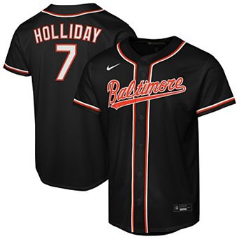 Youth Nike Jackson Holliday Black Baltimore Orioles Fashion Replica Player Jersey