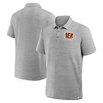 Men's Fanatics Heather Gray Cincinnati Bengals Clutch Polo