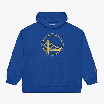 Men's Mitchell & Ness Royal Golden State Warriors Fleece Hoodie