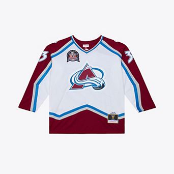 Men's Mitchell & Ness Patrick Roy White Colorado Avalanche 1995 Power Play Jersey