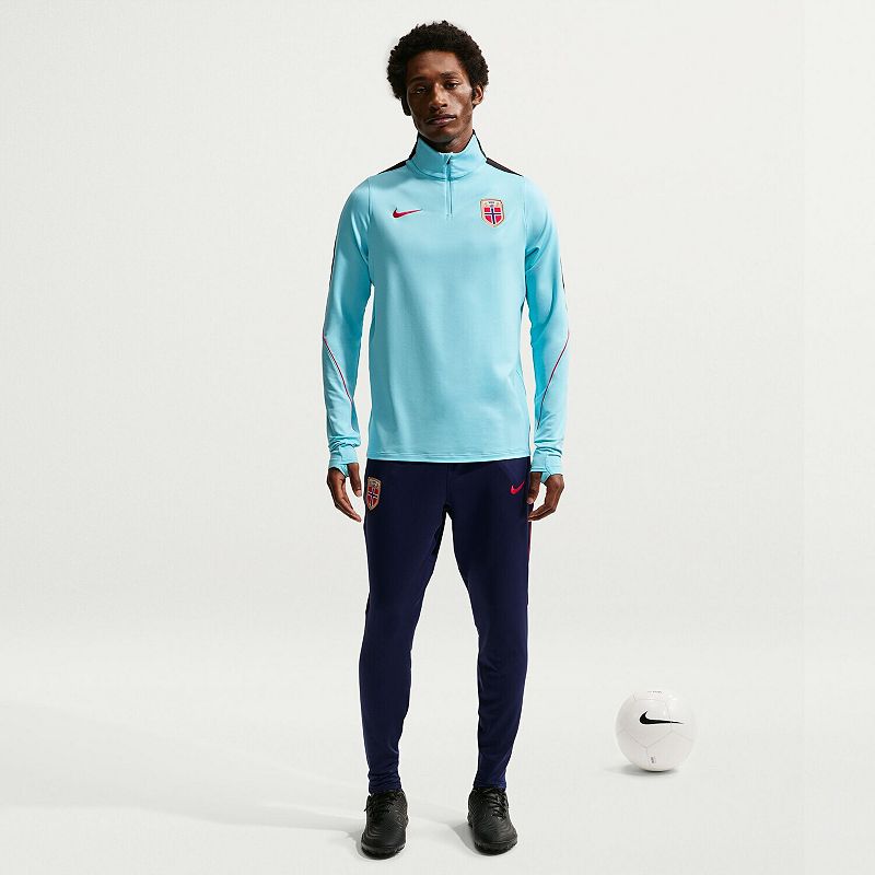 Men's Nike Blue Norway National Team 2026 Strike Dri-FIT Quarter