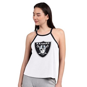 Women's G-III 4Her by Carl Banks White Las Vegas Raiders Redemption Win Slub Tank Top
