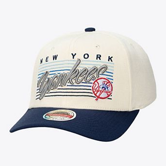 Unisex Mitchell & Ness Cream New York Yankees Retro Lines Stretch Snapback Hat