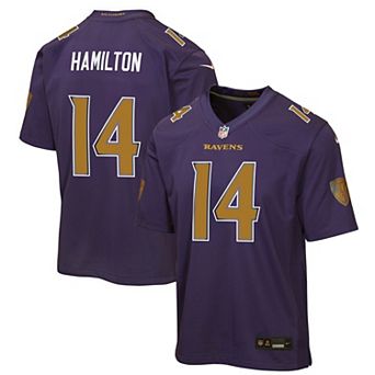 Youth Nike Kyle Hamilton Purple Baltimore Ravens Alternate 2 Game Jersey