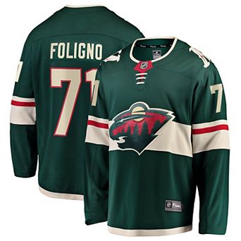 Men's Fanatics Nick Foligno Green Minnesota Wild Home Breakaway Jersey