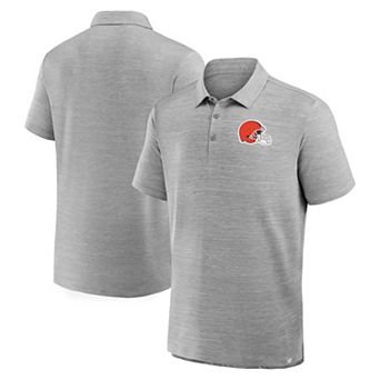 Men's Fanatics Heather Gray Cleveland Browns Clutch Polo