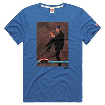 Men's Homage Nolan Ryan Royal Texas Rangers Topps Baseball Card Tri-Blend T-Shirt