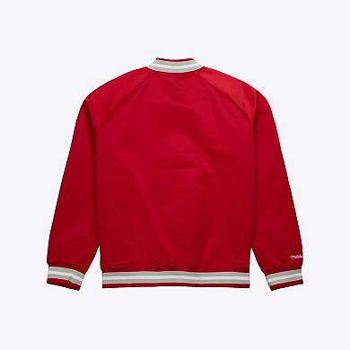 Oklahoma Sooners Crimson Logo Full-Zip Satin Jacket