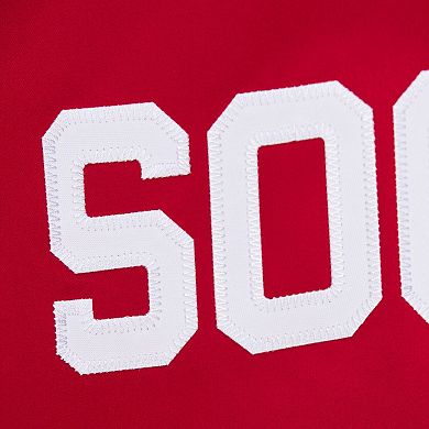Oklahoma Sooners Crimson Logo Full-Zip Satin Jacket