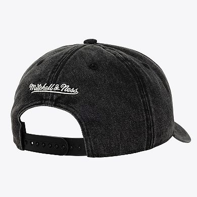 Unisex Mitchell & Ness Cream/Black Milwaukee Brewers Snow Block Pro Crown Adjustable Hat