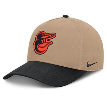 Men's Nike Khaki/Black Baltimore Orioles Rise A-Frame Adjustable Hat