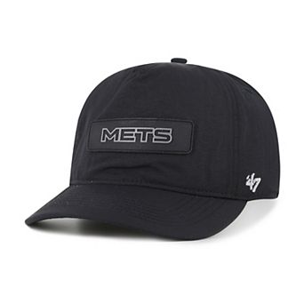 Men's '47 Black New York Mets Quiet Outdoors Hitch Adjustable Hat