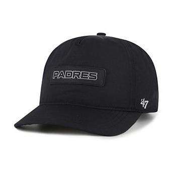 Men's '47 Black San Diego Padres Quiet Outdoors Hitch Adjustable Hat