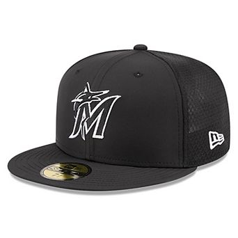 Men's New Era Black Miami Marlins 2026 Batting Practice 59FIFTY Fitted Hat