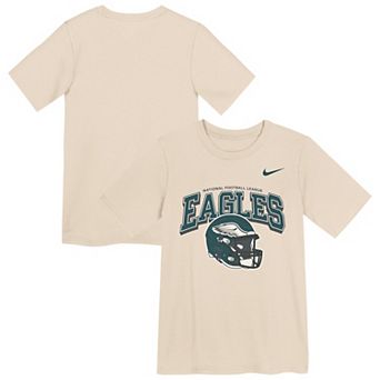 Preschool Nike Natural Philadelphia Eagles Vintage Easy Lane T-Shirt