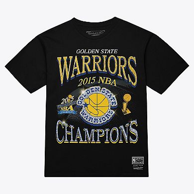 Men's Mitchell & Ness Black Golden State Warriors Champions Era T-Shirt