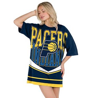 Women's Concepts Sport Navy Indiana Pacers Mosaic Knit Nightdress