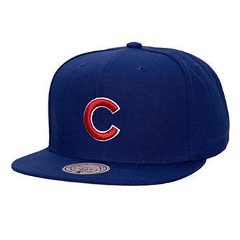Unisex Mitchell & Ness Royal Chicago Cubs Side Logo Snapback Hat