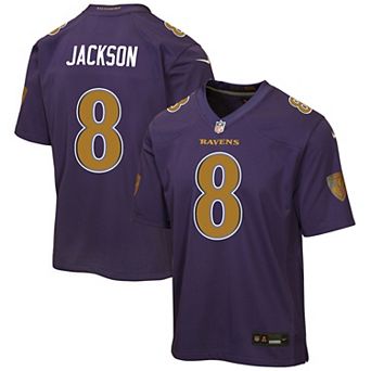 Youth Nike Lamar Jackson Purple Baltimore Ravens Alternate 2 Game Jersey