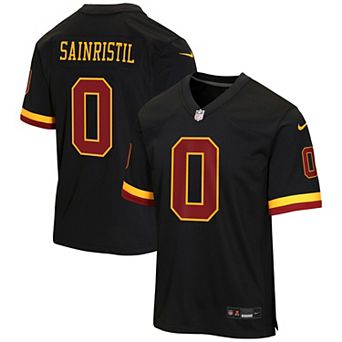 Youth Nike Mike Sainristil Black Washington Commanders Hail Raiser Alternate Game Jersey