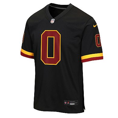 Youth Nike Mike Sainristil Black Washington Commanders Hail Raiser Alternate Game Jersey