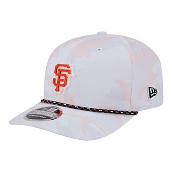 Men's New Era White San Francisco Giants Camo Rope COOLERA 9SEVENTY Adjustable Hat