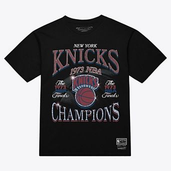 Men's Mitchell & Ness Black New York Knicks Champions Era T-Shirt
