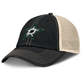 Men's Fanatics Black/Natural Dallas Stars Rival Trucker Adjustable Hat