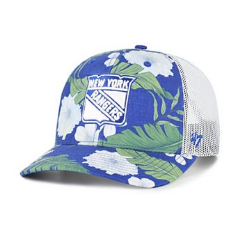 Men's '47 Royal/White New York Rangers Beach Side Adjustable Trucker Hat